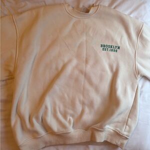 Altar'd State Cream Crewneck Sweatshirt